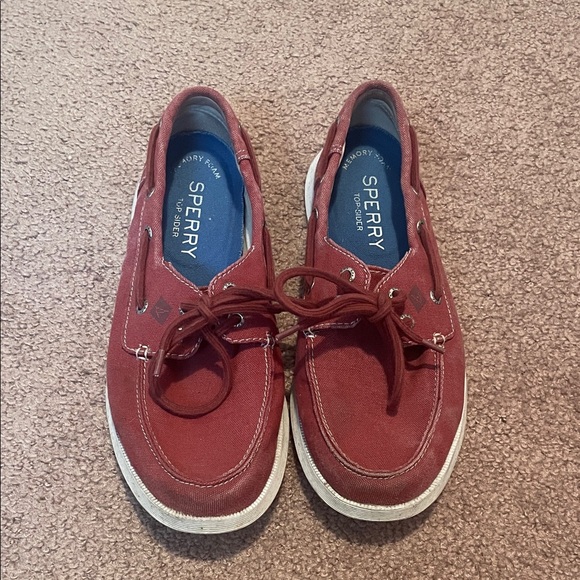 Sperry Men's Burgundy Boat Shoes - Picture 1 of 5